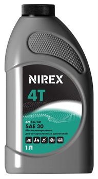 Масло NIREX 4-х тактное минеральное SAE 30 1 л  NRX-32292 - фото 11724