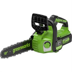 Пила цепная аккумуляторная GREENWORKS 24 V с акб и з/у   2007707UA 2007707UA - фото 32933