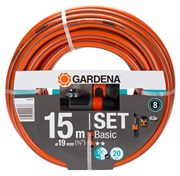 Шланг Gardena  Basic 3/4" 15 м + комплект     18134-29.000.00